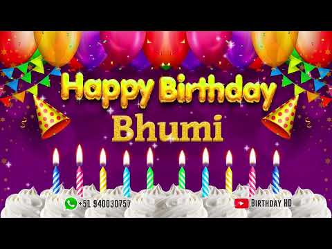 Bhumi Happy birthday To You - Happy Birthday song name Bhumi 🎁