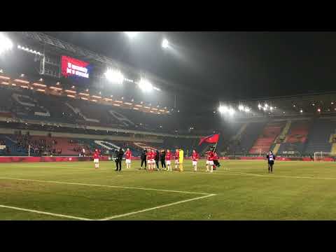 Kibice i piłkarze Wisły Kraków po ostatnim meczu w 2017 roku, WESOŁYCH ŚWIĄT!