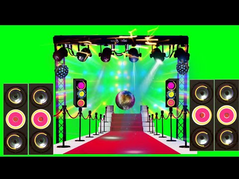 Dj Trauss Stage With Light Sharply Dj Setup, Green screen video