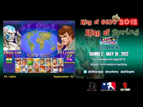 KING OF GGPO 2012 SSF2T Tournament - KING OF SPRING- ROUND 2 - Sabin vs Hyphenated