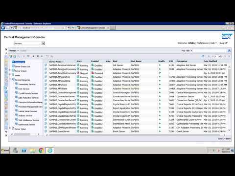 SAP BO Administration Introduction
