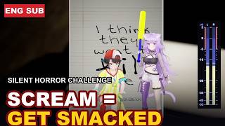 Subaru Gets SMACKED Every Time She Screams (Silent Horror Challenge) 【Oozora Subaru/ENG Sub】