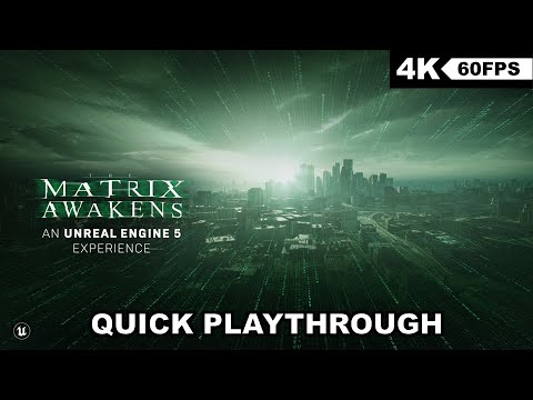 The Matrix Awakens, An Unreal Engine 5 Experience - Xbox Series X - 4K60FPS