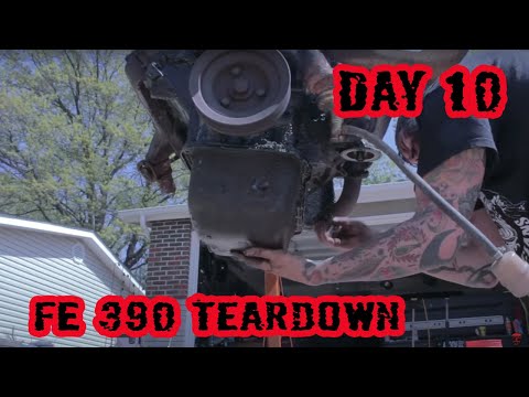 Ford FE 390 Engine Teardown - (1973 Ford F100 Rebuild = Day 10)