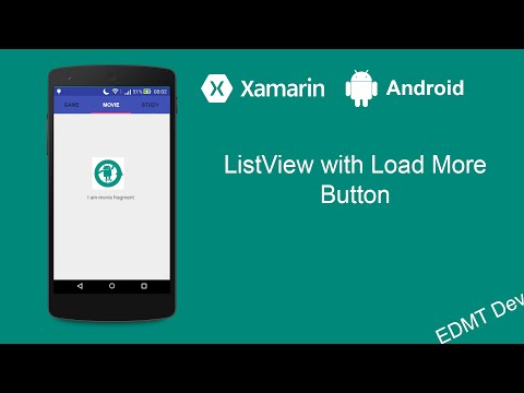 Xamarin Android Tutorial - ListView with Load More Button
