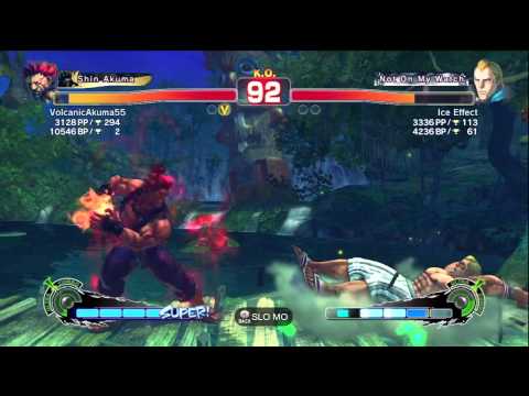 SSF4 AE VolcanicAkuma55 (Akuma) VS. Ice Effect (Abel) Rank