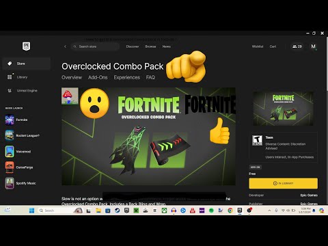 How to get the new overclocked combo pack for Fortnite!
