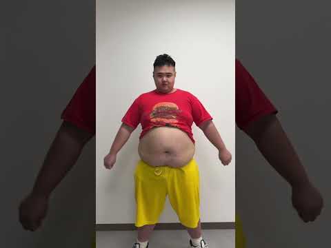 【TikTok100万再生】120Kgデブのぽよぽよするループ