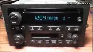 How To Unlock A 2002 - 2008 Chevrolet Theftlock Radio - With Catchy Tune Bonus!!