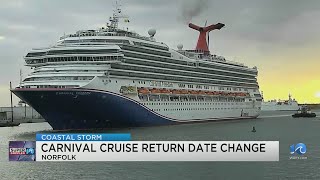 Carnival Sunshine alters Norfolk return due to “unfavorable weather conditions”