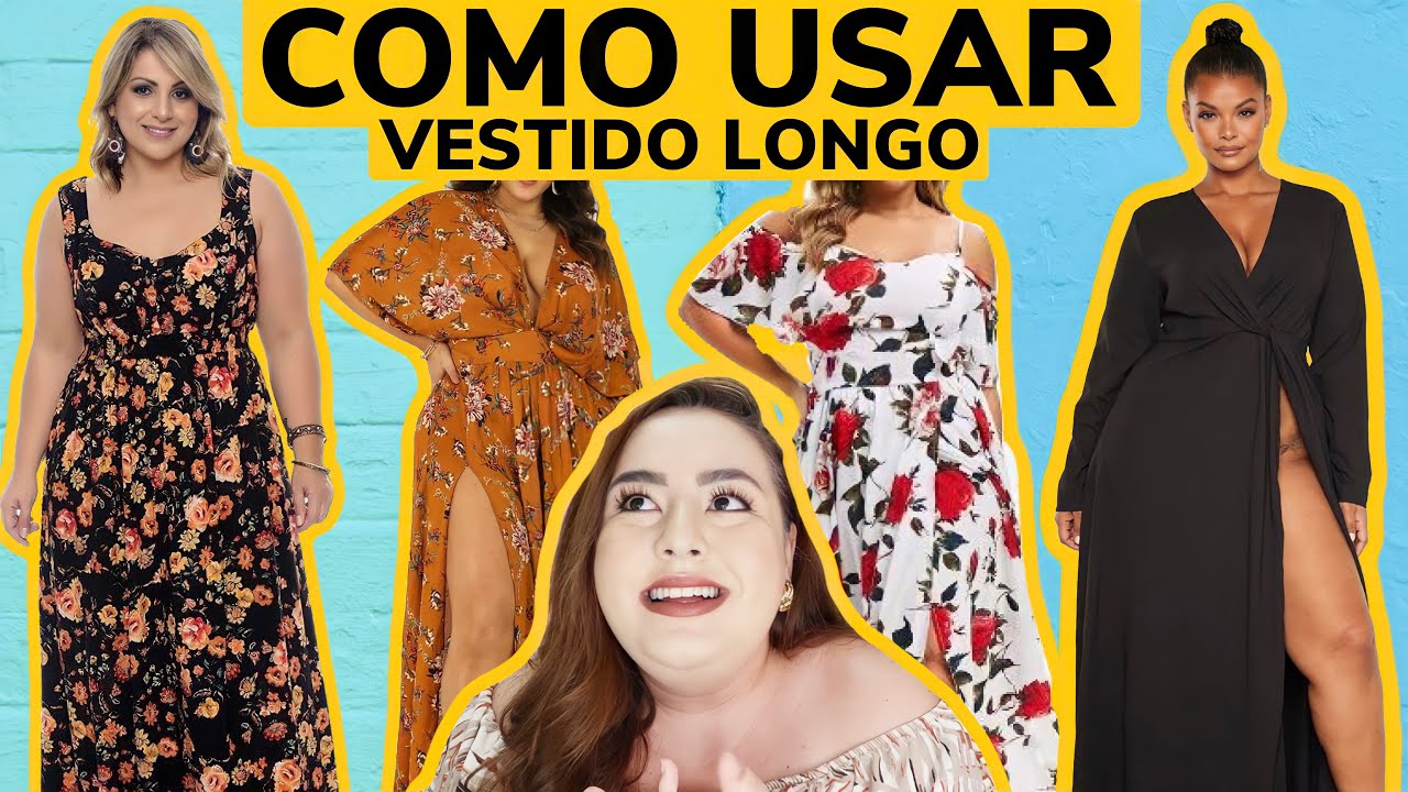Watch Now Como usar VESTIDO LONGO | 50 looks plus size em 5 minutos • #50em5 Como usar VESTIDO LONGO | 50 looks plus size em 5 minutos • #50em5