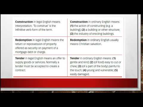 LEGAL ENGLISH FOR LAWYERS