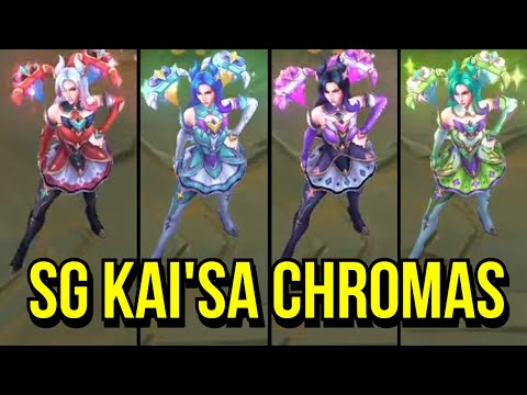 All Star Guardian Kai'sa Chroma Skins Spotlight | League of Legends