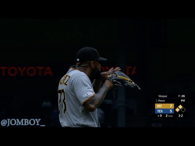 Felipe Vazquez has fun with some fans after getting the final out, a breakdown