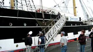 preview picture of video 'Russian Tall Ship, The Krusenstern visiting St. John's, Newfoundland'