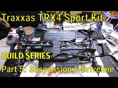 Traxxas TRX4 Sport Kit Build Series - Part 5 - Suspension and Driveline