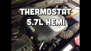 How to Replace Thermostat on a Dodge 5.7L Hemi - P0128 - Challenger Charger Magnum Ram Commander