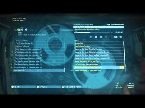 Metal Gear Solid V: The Phantom Pain - Truth Records "Secret Recording of Ocelot and Zero"