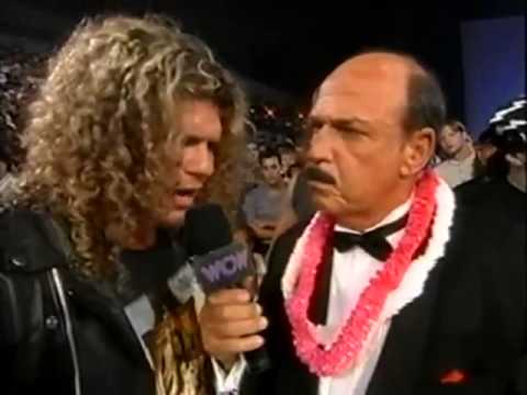 WCW Bash at the Beach 1997 - Mean Gene Okerlund interviews Raven & Stevie Richards