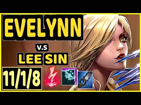 MINERVA (EVELYNN) vs LEE SIN - 11/1/8 KDA JUNGLE CHALLENGER GAMEPLAY - BR