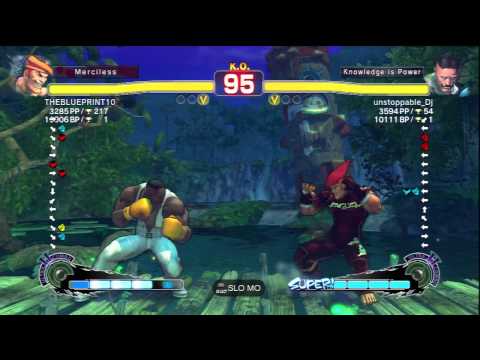 THEBLUEPRINT10 (Adon) Vs unstoppable_Dj (Dudley) SSF4 AE Ranked Matches - PSN