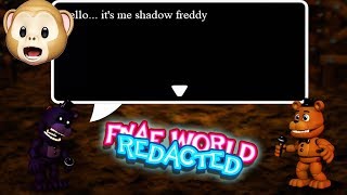 UNLOCKING SHADOW FREDDY!!  FNaF World Redacted [Hard Mode