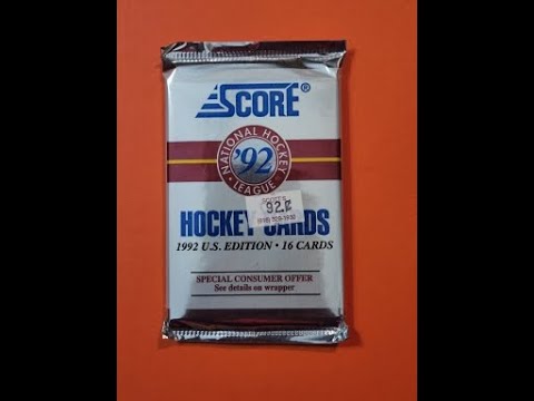MIDNIGHT PU PACK! 1992-1993 SCORE UNITED STATES EDITION HOCKEY RIP!