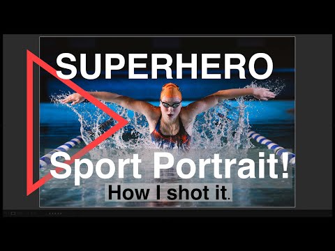 How to take superhero portraits of athletes.  The story behind a professional photography assignment