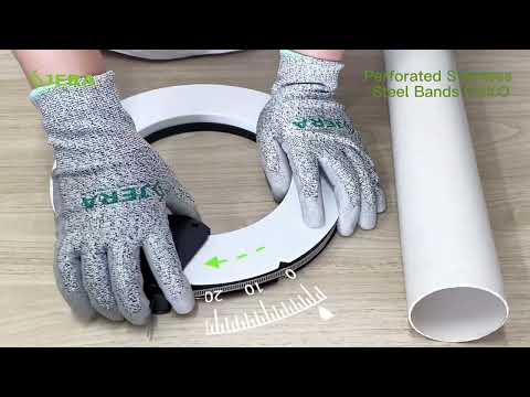 Part of a video titled How to do the stainless steel hose clamp, using Jera Line ... - YouTube