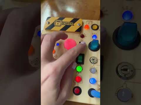 Busy Board,Montessori Toys for 1-3 Years Old, Wooden Toddler Toy