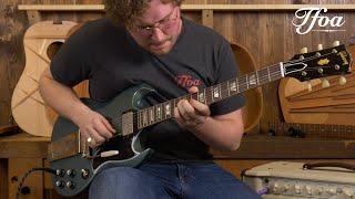 Video thumbnail for Gibson Murphy Lab 1964 SG Antique Pelham Blue Light Aged played by Milo Groenhuijzen | Demo @ TFOA by TFOA Demos