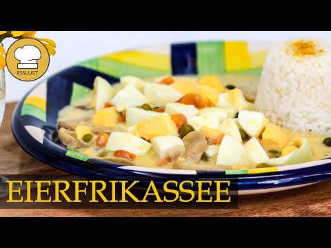 Schnelles EIERFRIKASSEE - Eierragout low carb