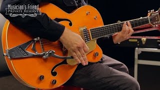 Video thumbnail for Gretsch Guitars G6120T-59 Vintage Select Edition '59 Chet Atkins Hollowbody Electric Guitar by Musician's Friend