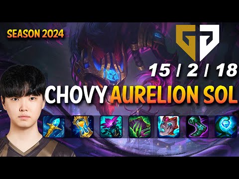 GEN Chovy AURELION SOL vs ORIANNA Mid - Patch 14.8 KR Ranked CHALLENGER | lolrec