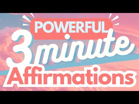 3 Minute Morning Affirmations | Daily Positivity & Manifestation