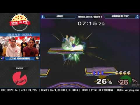 Ride or Pie 4 - Azzu (Falco) vs. Remolino Feroz (Luigi) - SSBM - Winners Eighths