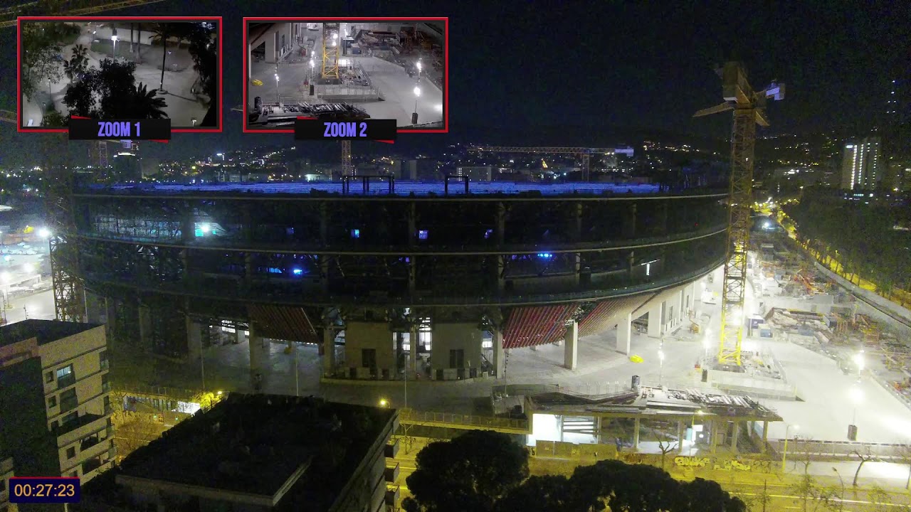 Live webcam view of Obras del Camp Nou en Vivo