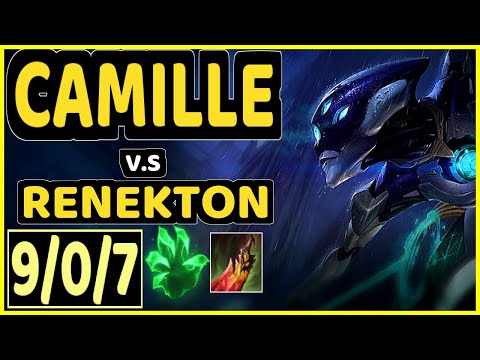 ICEBEASTO (CAMILLE) vs RENEKTON - 9/0/7 KDA TOP GAMEPLAY - EUW Ranked GRANDMASTER