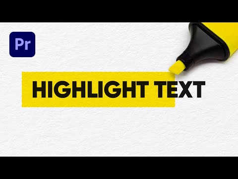 How to Highlight Text in Premiere Pro 2024 (Best Method)