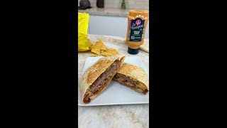 Cheeseburger Crunch Wrap 🍔 #shorts