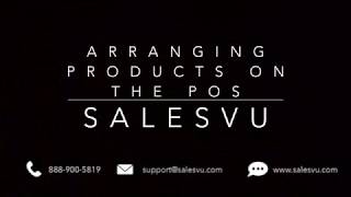 SalesVu - Arranging Products on the POS