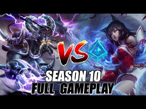 Glacial Ahri Vs Kassadin Season 10 Full Gameplay ~ Rank 1 Ahri LegitKorea