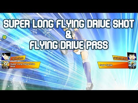 Captain Tsubasa Dream Team Super Long Flying Drive Shot & Flying Drive Pass (New Skill)