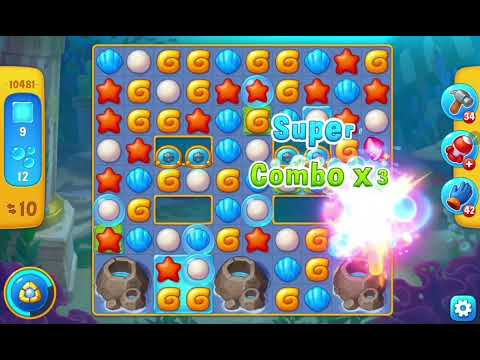 Fishdom Easy Level 10481 (with ingame lightning and firecracker boosters) @choraelmin