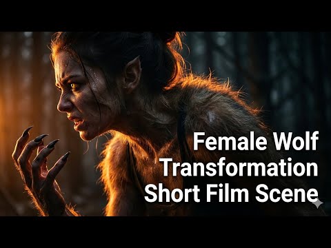 Werewolf Transformation – Female Wolf Transformation Short Film Scene | When The Moon Remembers 4K