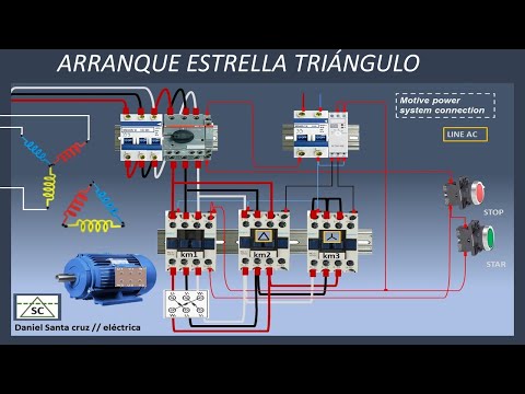 ⚡ Arranque Estrella Delta (Estrella Triangulo) de un motor Trifásico
