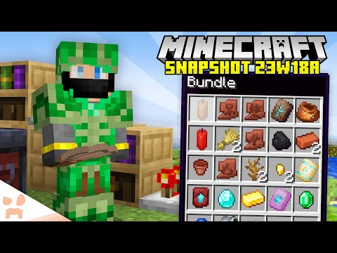 BUNDLE UPDATE?! Trail Ruins, Smithing Tables, & More! - Minecraft 1.20 Snapshot 23w18a
