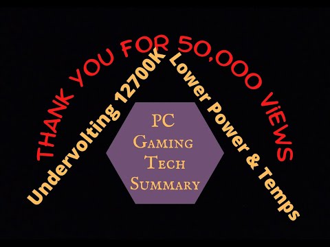 I Lower CPU Power Usage and Temperatures by Undervolting the Intel i7-12700K central processing unit