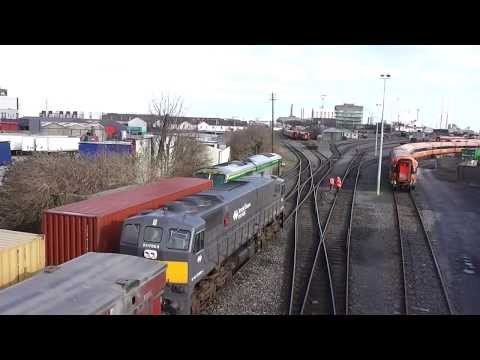 IE class 071 (088) + Tara Mines - North Wall, Dublin