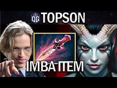 OG.TOPSON QUEEN OF PAIN WITH WITCH DOCTOR - DOTA 2 7.29 GAMEPLAY
